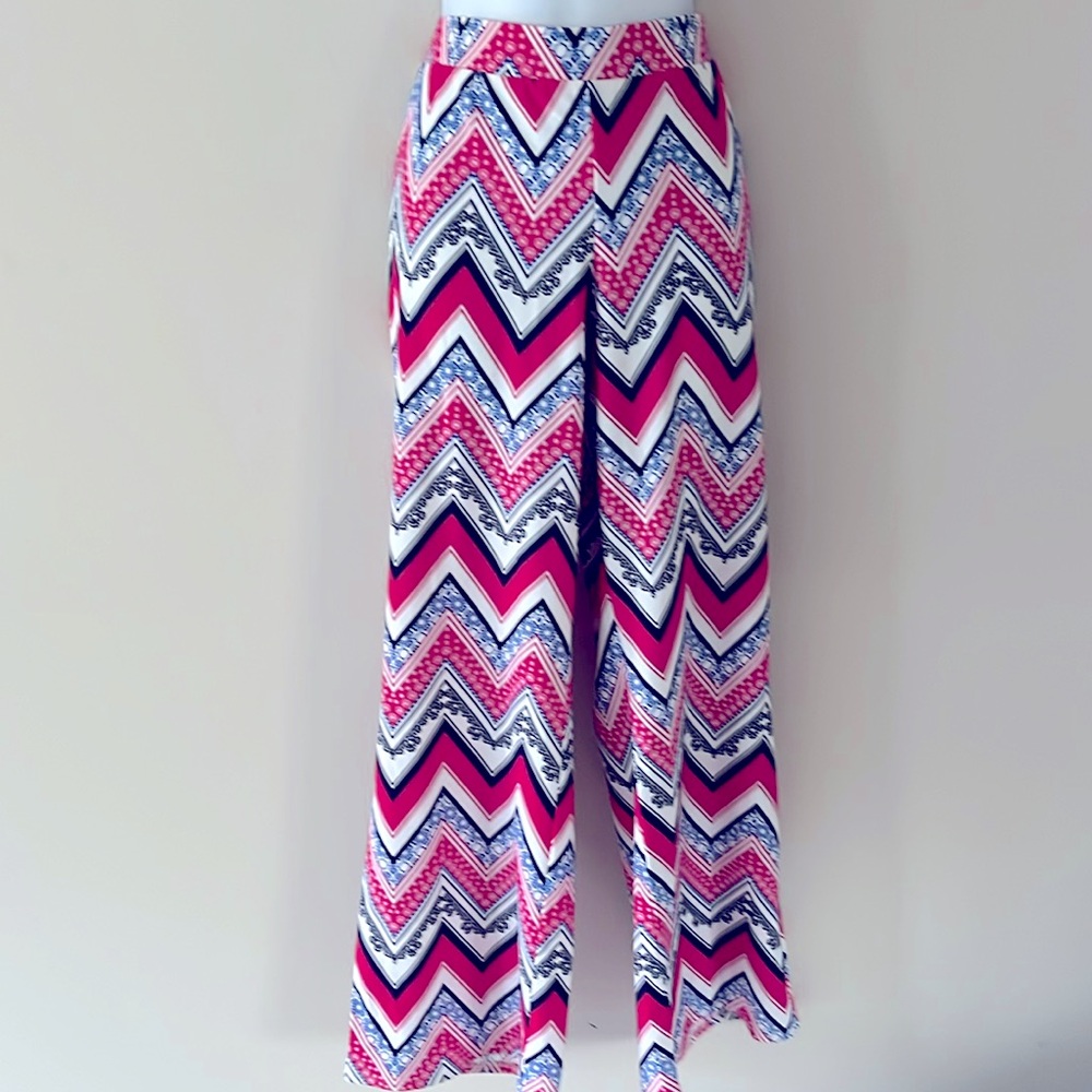 Jude Connally stretch wide leg pants M